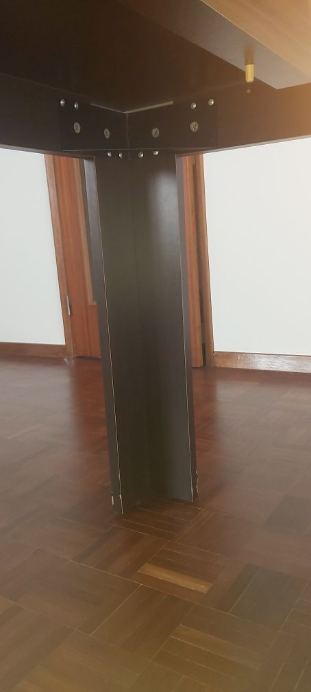 Mesa extensivel melamina cor wenge