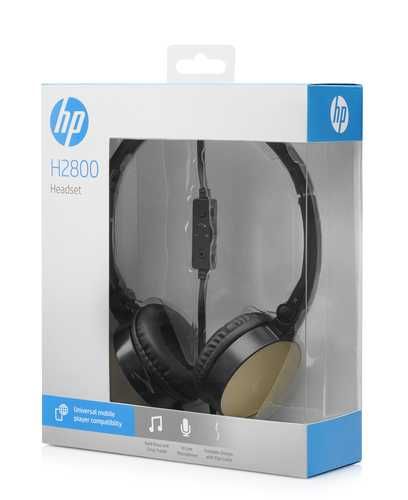 Zestaw słuchawkowy HP H2800 S Gold Headset 2AP94AA#ABB - komputerowy