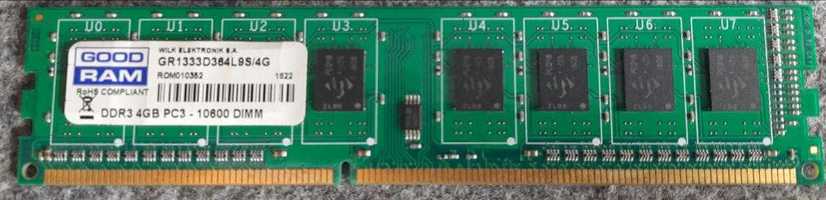 Оперативна пам'ять GOODRAM, 4GB, DDR3, 1333mhz, 10600DIMM