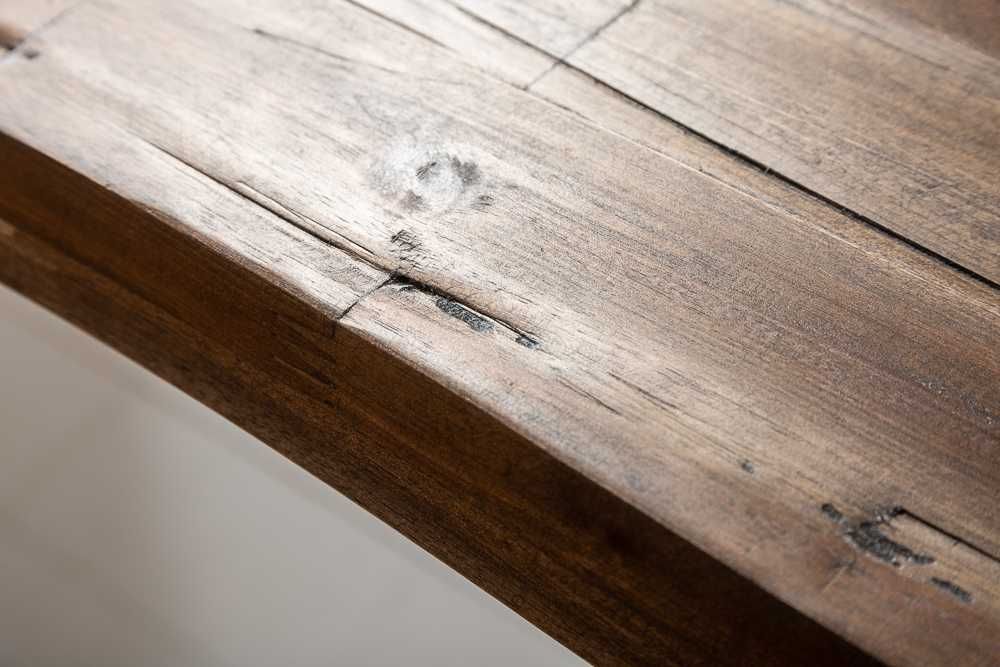 Drewniany stół do jadalni 200 cm drewno akacjowe Antyczny brązowy BRĄZ