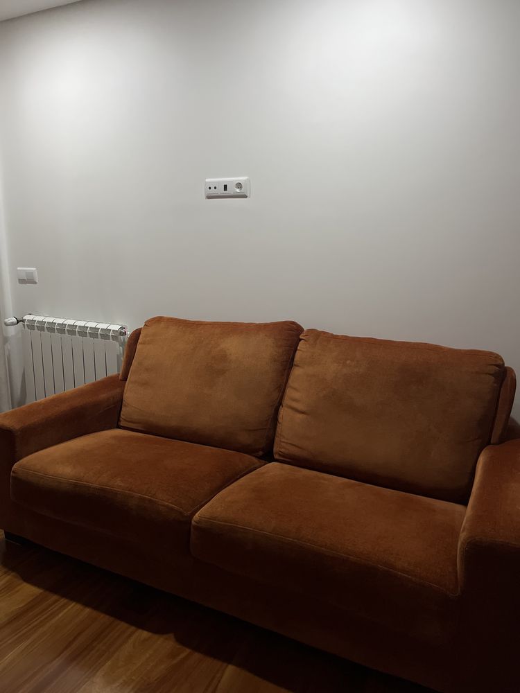 Sofa 2 lugares laranja