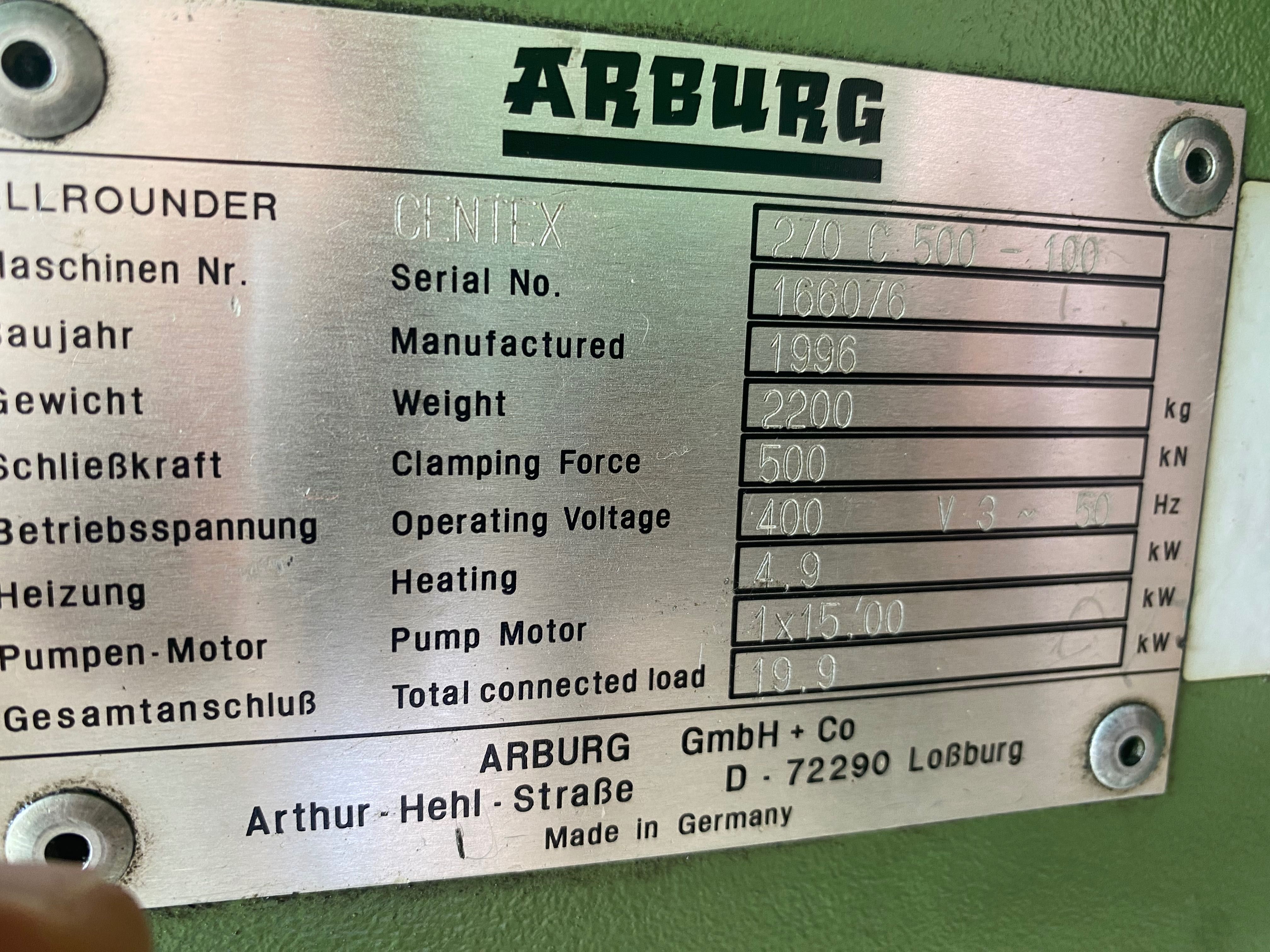 Dwie Wtryskarki - ARBURG 270C i Battenfeld