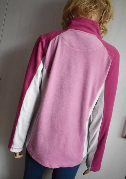 Bluza S M 36 polarowa ciepła sportowa trekkingowa polar różowa damska
