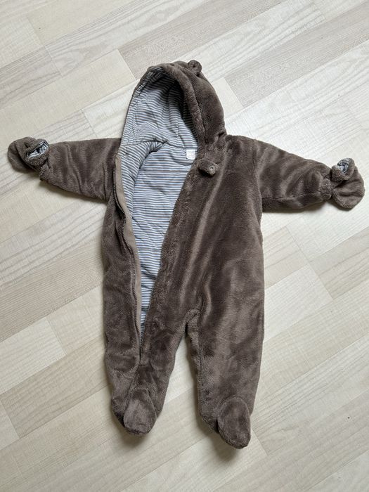 Ciepły miś kombinezon dla niemowlaka 6-9 mce