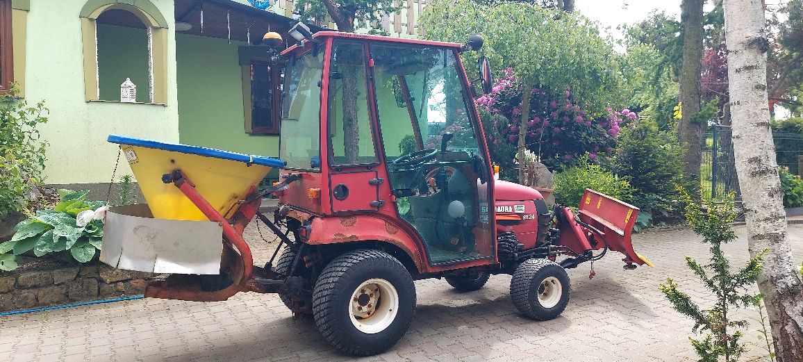 Traktorek shibaura sx24,pług,4x4,2013rok,papiery,523motogdzi,solniczka