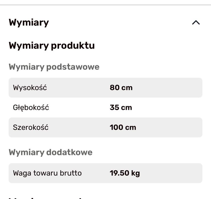 Biala ryflowana konsola - rezerwacja do 17.12