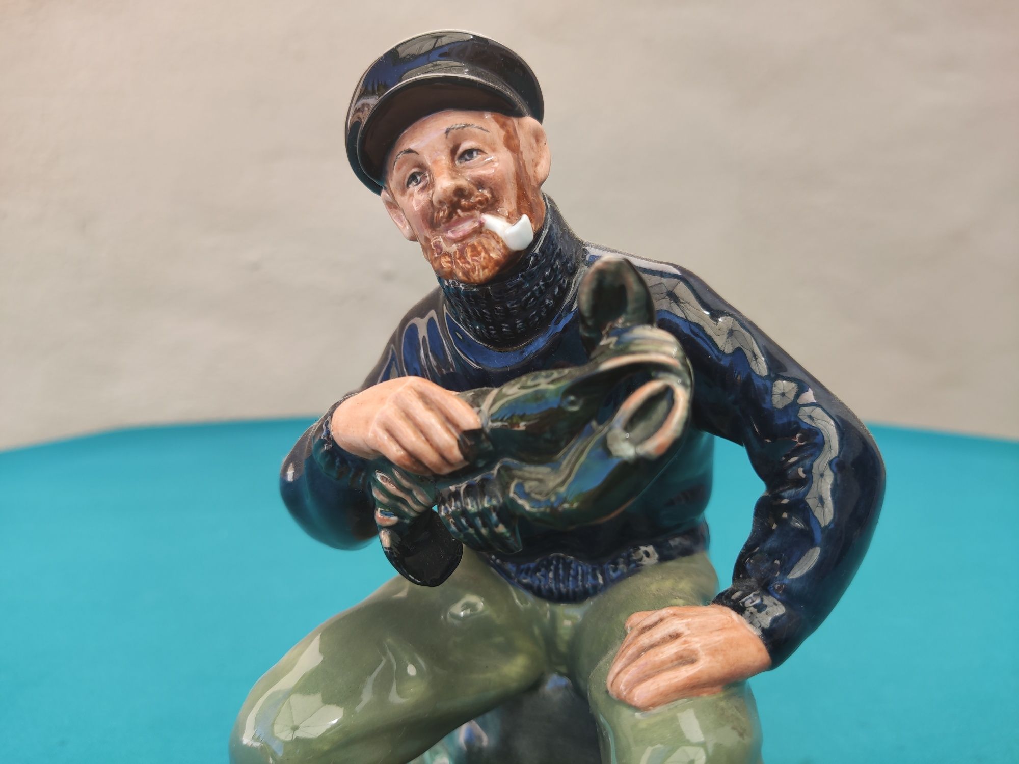 Royal Doulton "The Lobster Man" figura vintage (1963) arte Mary Nicoll