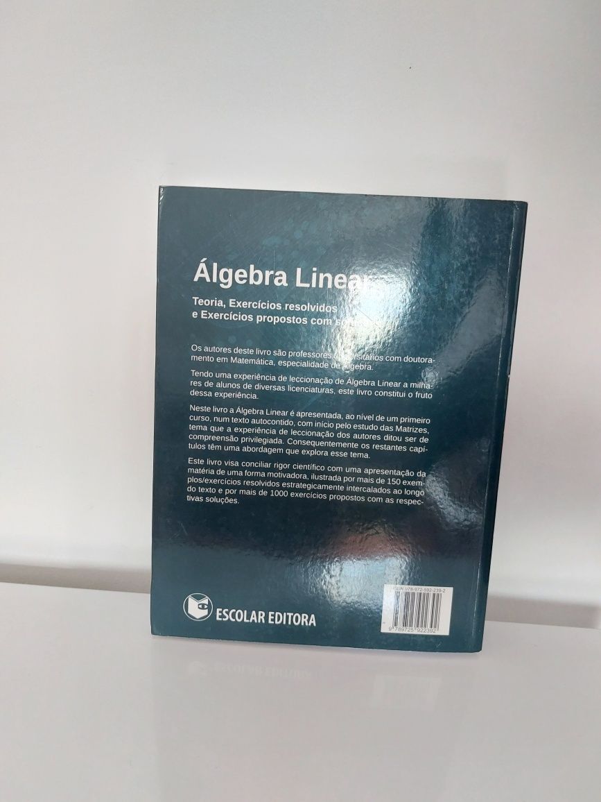 Livro Álgebra Linear | Escolar Editora