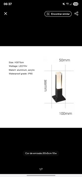 Candeeiros Exterior Jardim