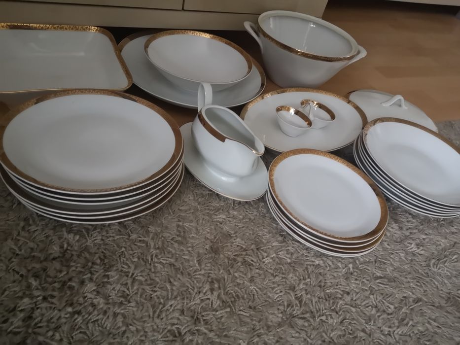 Serwis obiadowy Czechoslovakia M Z sygnowany na 6 osób