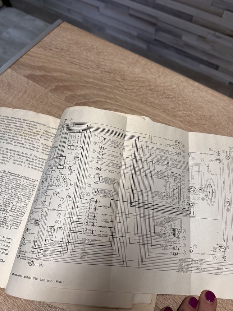 Polski Fiat 125p. Jeżdże samochodem. Rok 1972