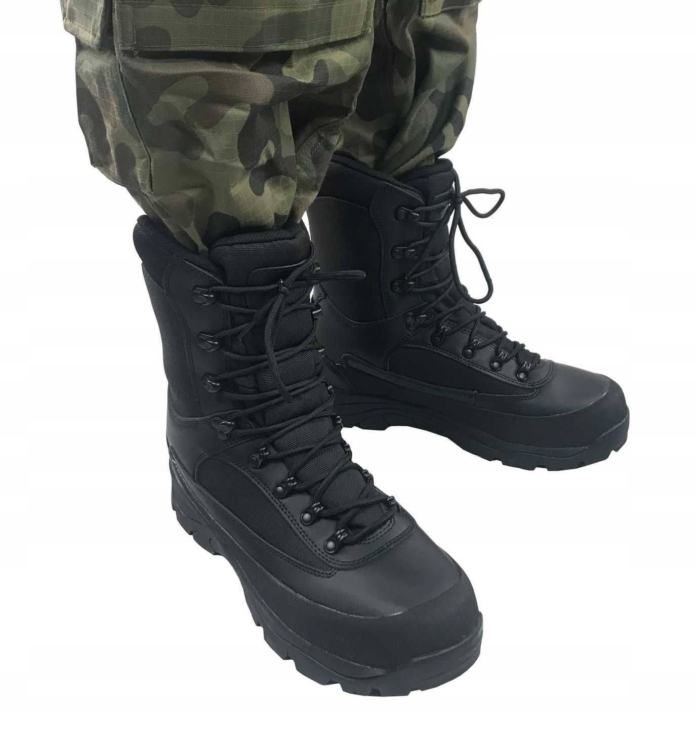 Buty COMBAT wysokie sznurowane glany MMB r. 47 - WYPRZEDAŻ