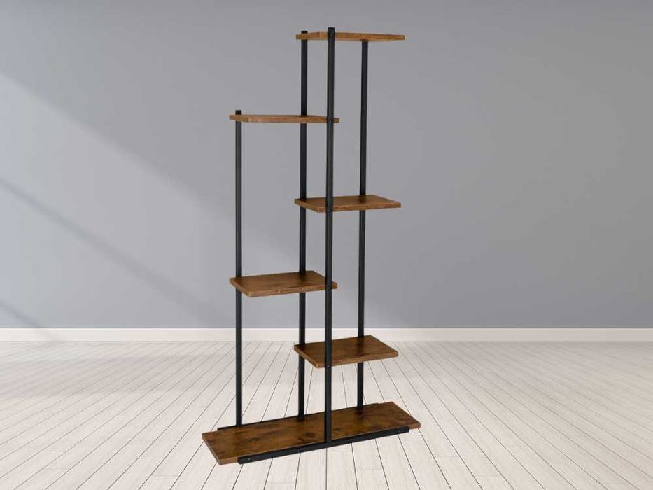 Kwietnik Metalowy Stojący Półka na Kwiaty Rustykalna Wysoka 113x60cm