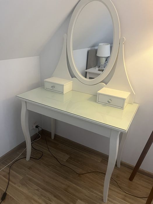 Toaletka, konsola, komoda - HEMNES Ikea, biały, 100x50 cm