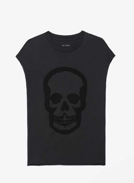 Футболка с черепом zadig & Voltaire