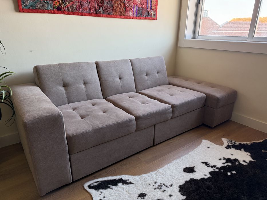 Sofá 3 lugares/cama Beliani