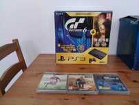 PS3 superslim c/ Gran Turismo 6, Mw2 e Fifa 15