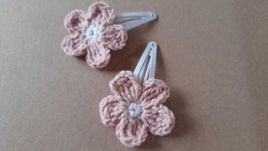 Spinki kwiatek handmade