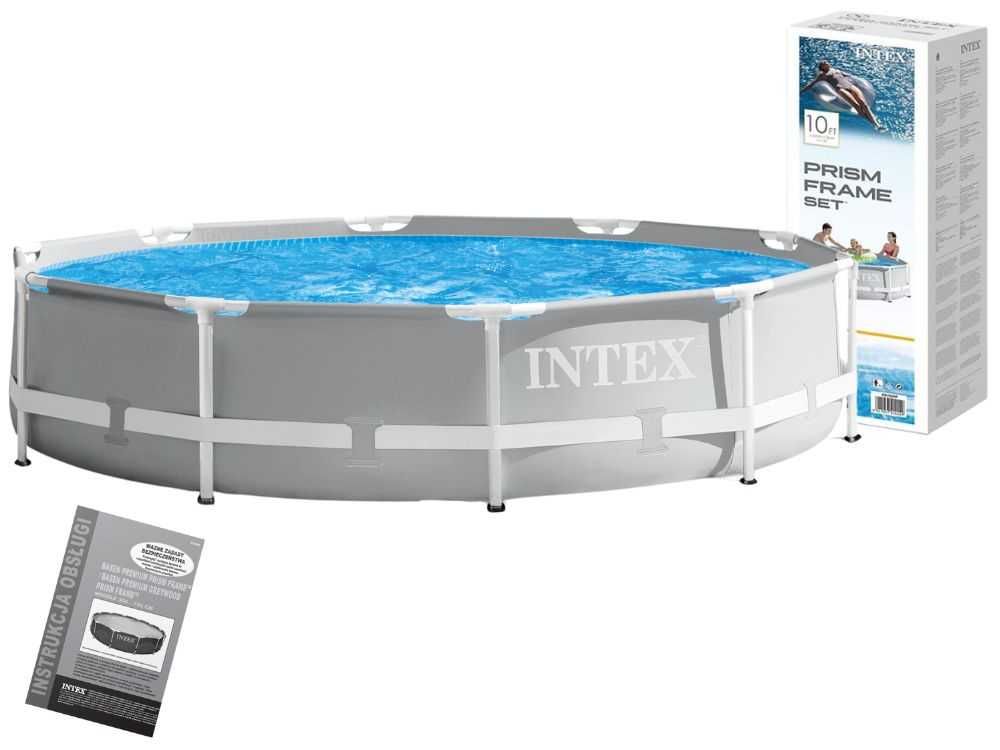 Каркасный бассейн Intex 26700 prism frame 305х76 см, объем воды 4485 л