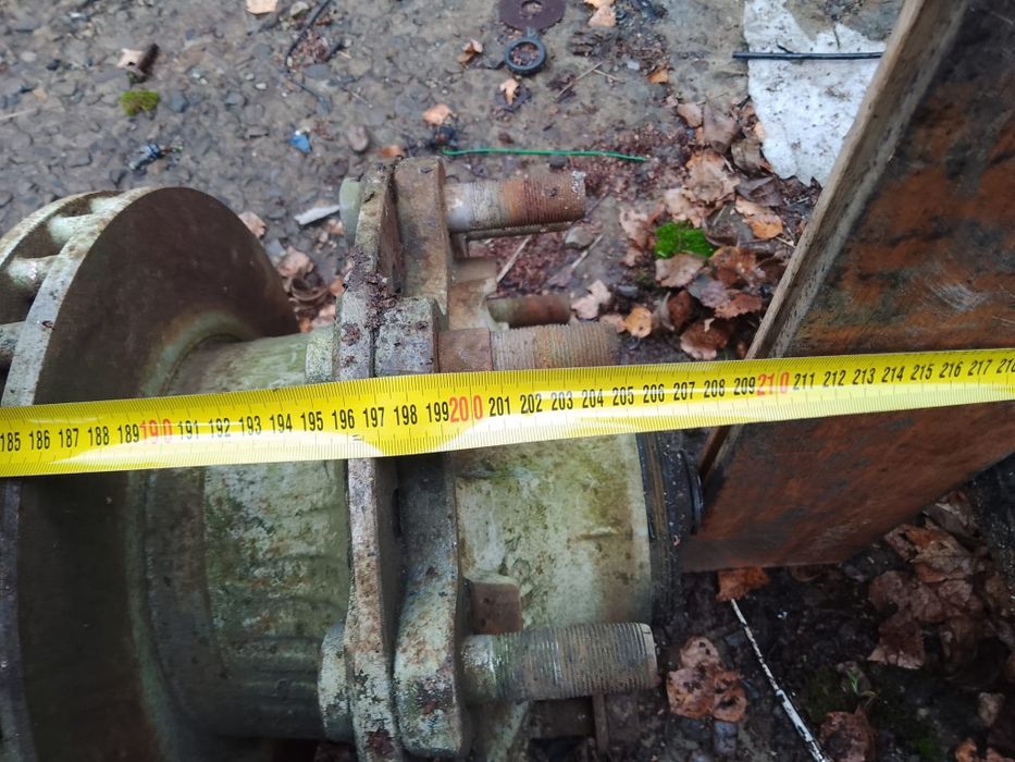 Oś osie BPW Eco Plus tarcza dlugosc 210 cm szerokosc belki 12cm