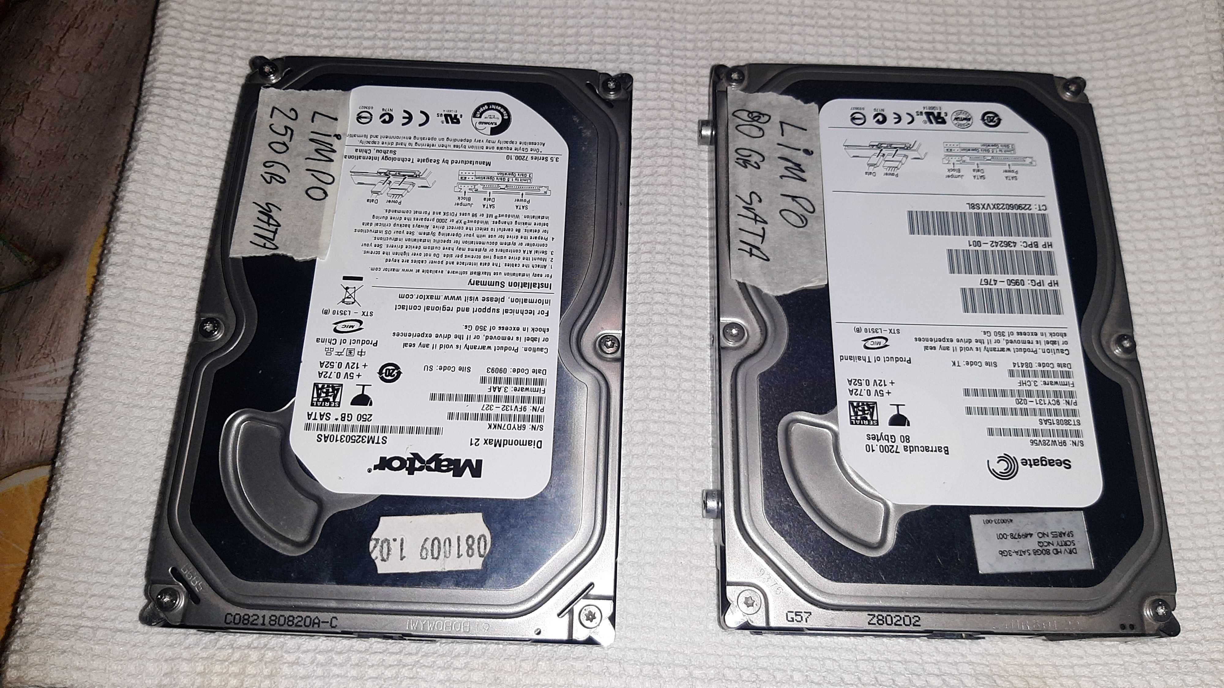 Discos rigidos 3,5" IDE/Sata (80Gb - 1Tb)