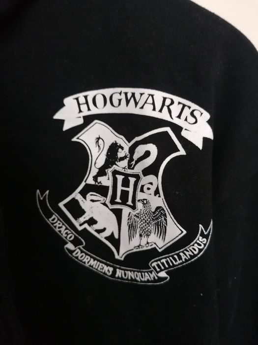 Bluza czarna z kapturem Hogwarts