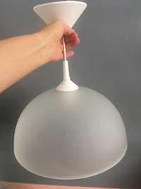 Minimalistyczna lampa sufitowa Alfa szklany klosz 30 cm