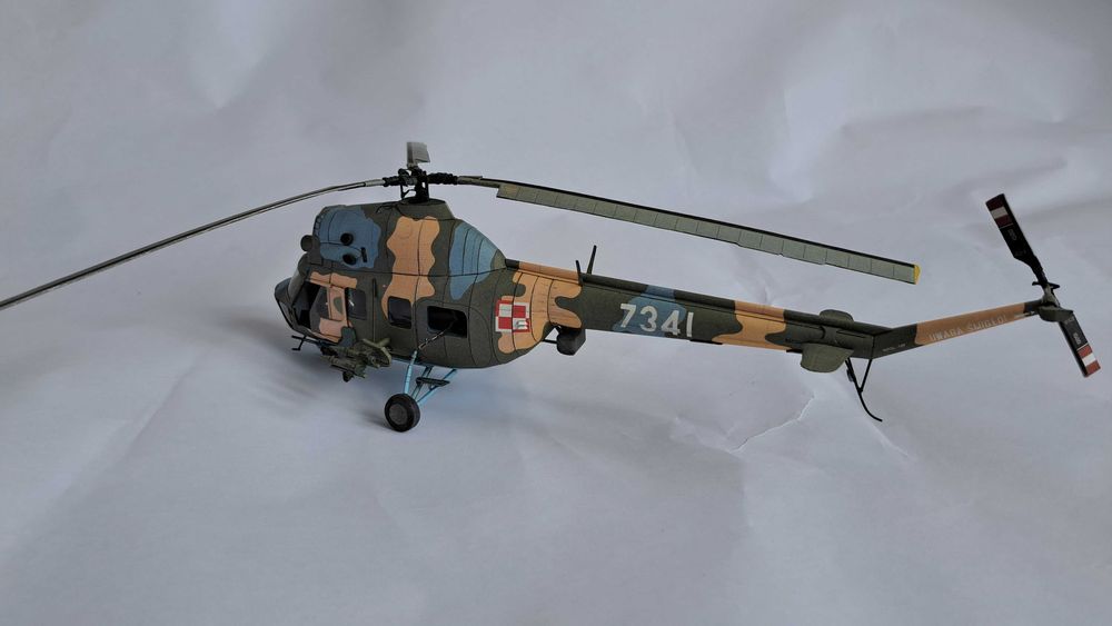 Kartonowy model śmigłowiec Mi2