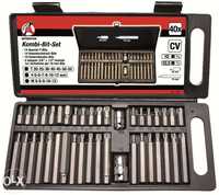 Conjunto Bit's Diversos 40pc - HEX / TORX / XZN