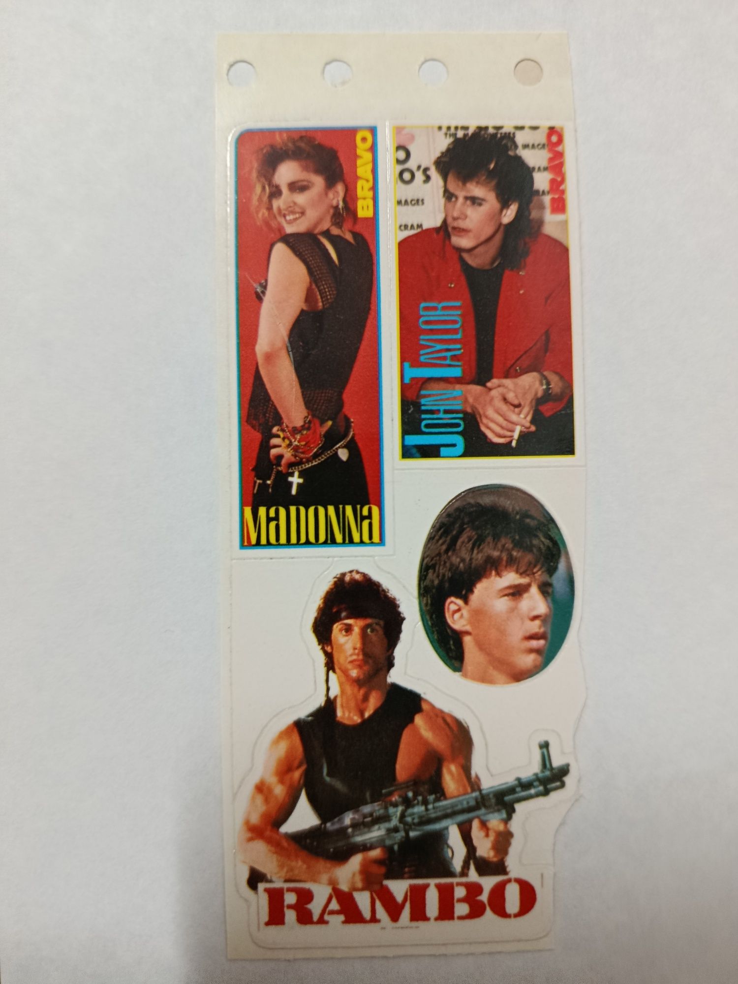 AUTOCOLANTES Musicais - Anos 80 (lote)
