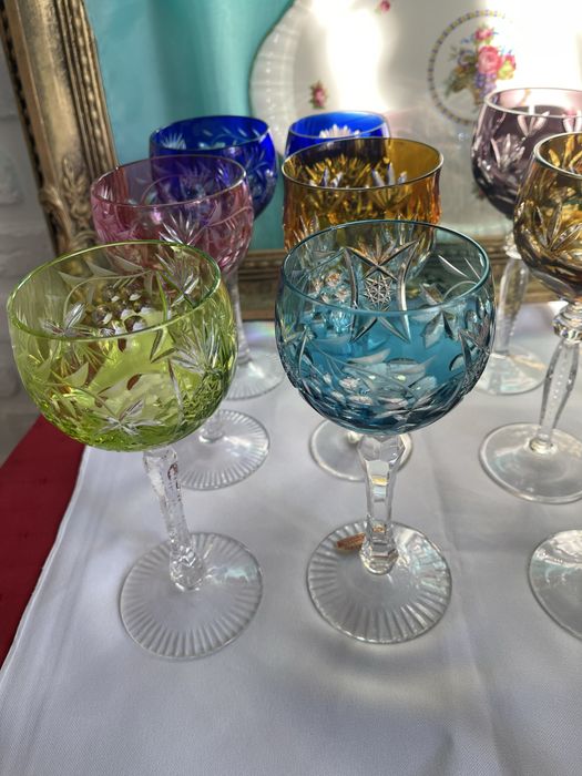 Фужеры цветной хрусталь Германия