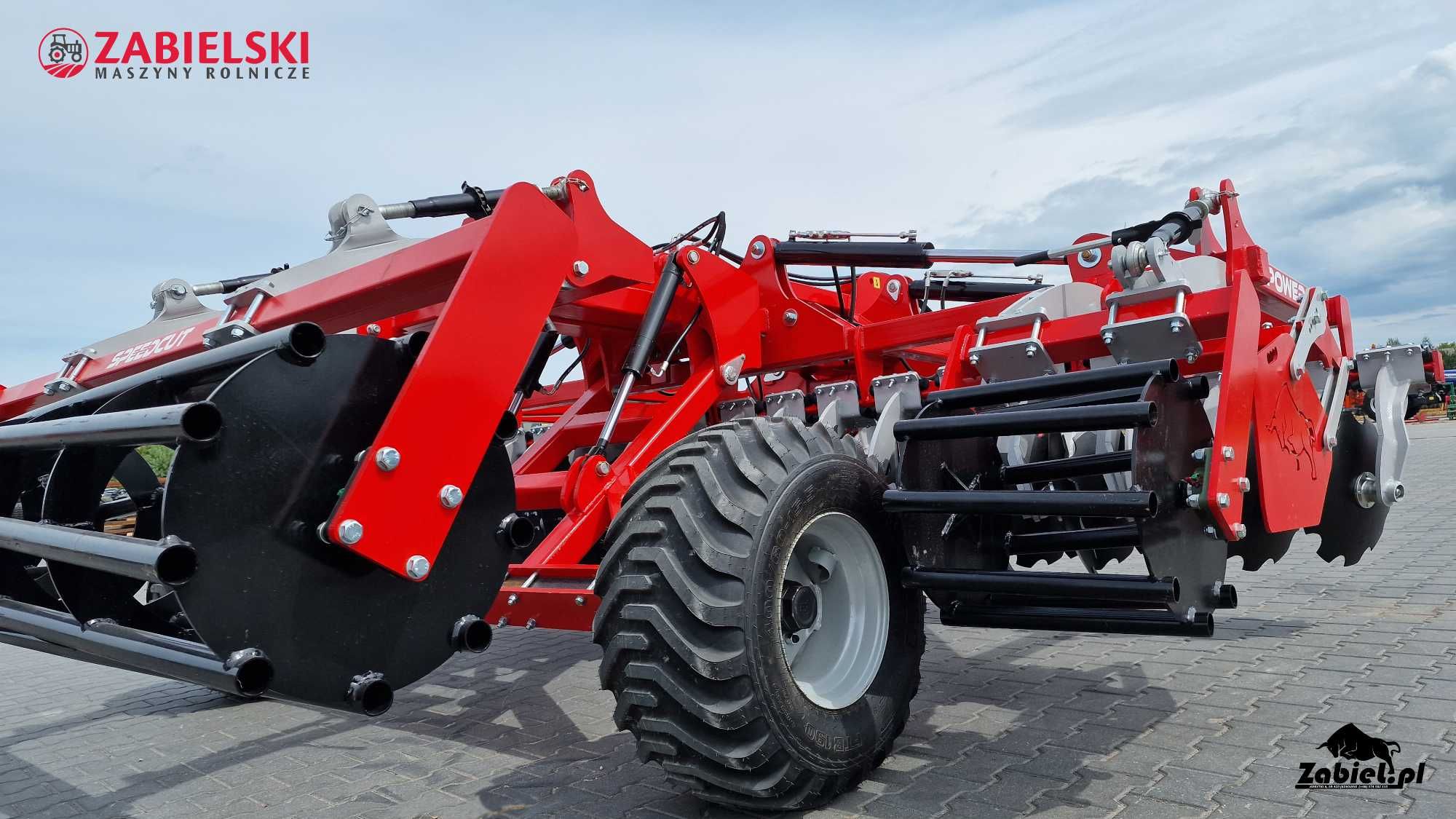 Brona talerzowa hydrauliczna 4 m WÓZEK, Zabiel, dostawa,od ręki 2025