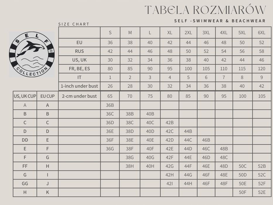 Strój kąpielowy damski plażowy bikini Self 38c