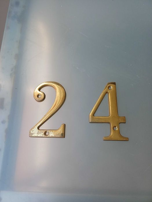 Número para porta em latão