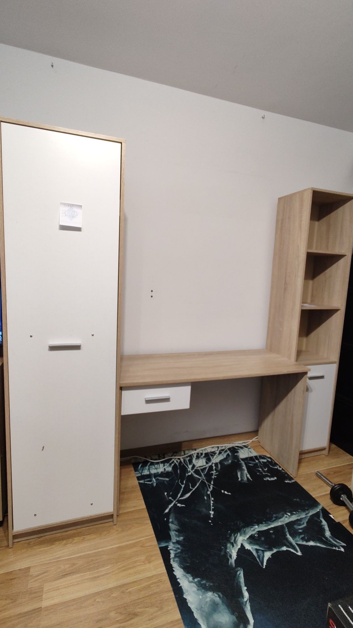 Meblościanka biurko szafka