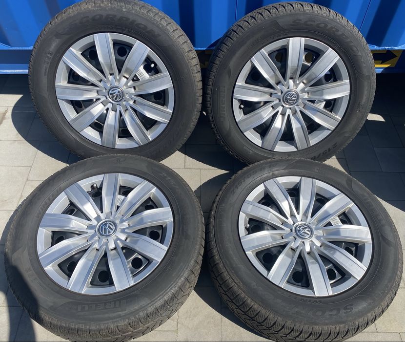 Koła zimowe 215/65 R17 VW Tiguan 5NA Felgi Opony Kołpaki 5x112 ET 38