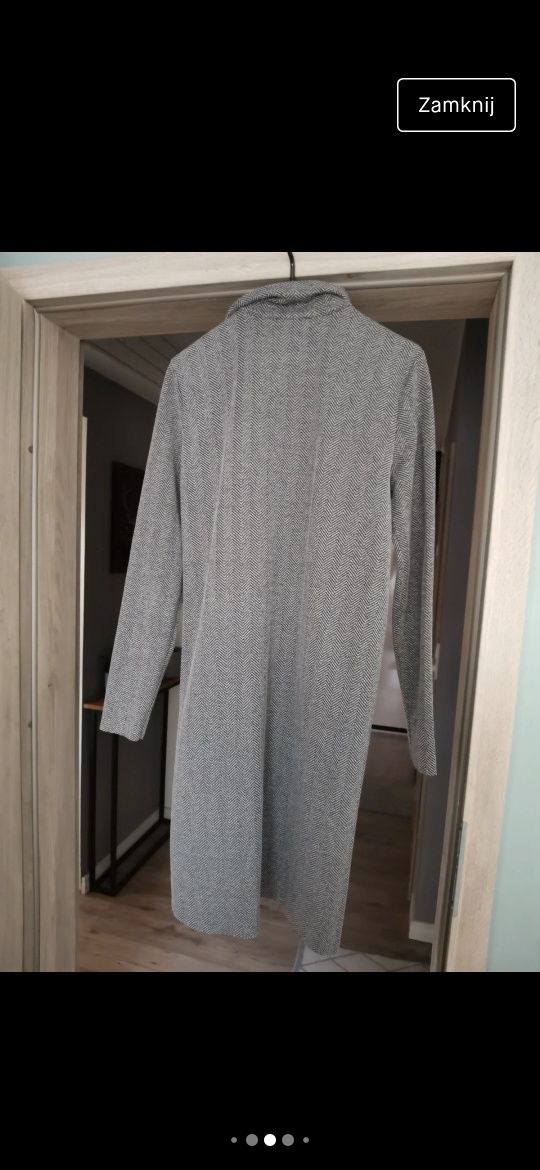 Długi kardigan sweter Zara rozmiar 40