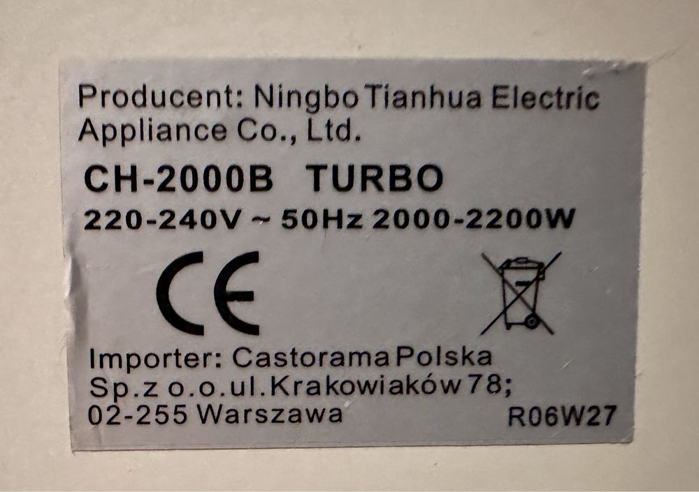 Grzejnik / kaloryfer elektyczny 2000W - cena do ustalenia
