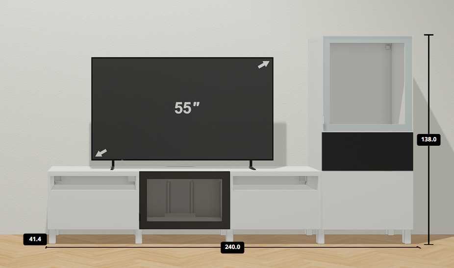 Zestaw mebli Besta Ikea