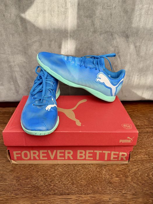 Buty na halę, halówki niebieskie Puma Future 7 Play It 41