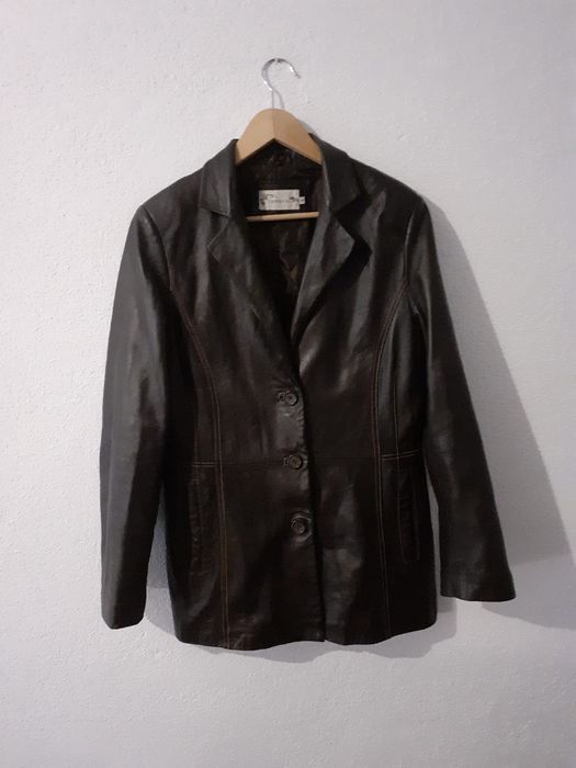 Casaco Cabedal Cortefiel Tamanho M