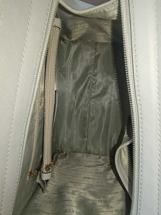 Torebka Dissona, jak nowa, turkus, kwiaty