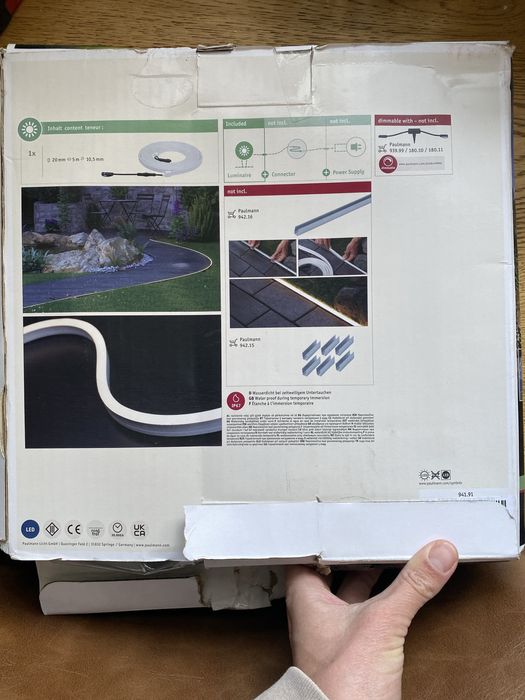 Taśma led zewnętrzna paulmann plug&shine stripe 5m