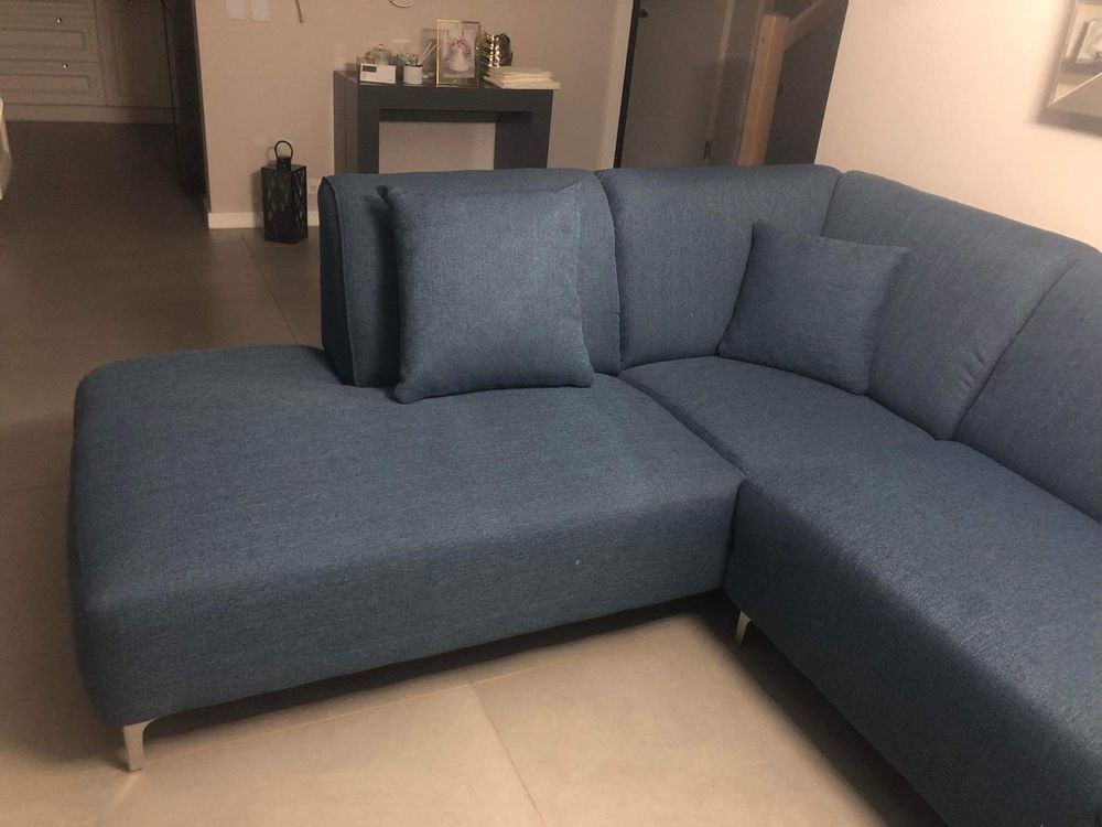 Bench Berg Sofa Narożna narożnik lewostronna Stradella Bleu Jeans