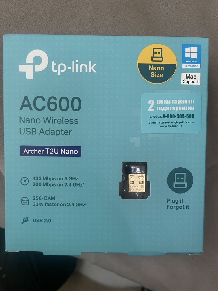 бездротовий адаптер tp-link AC600