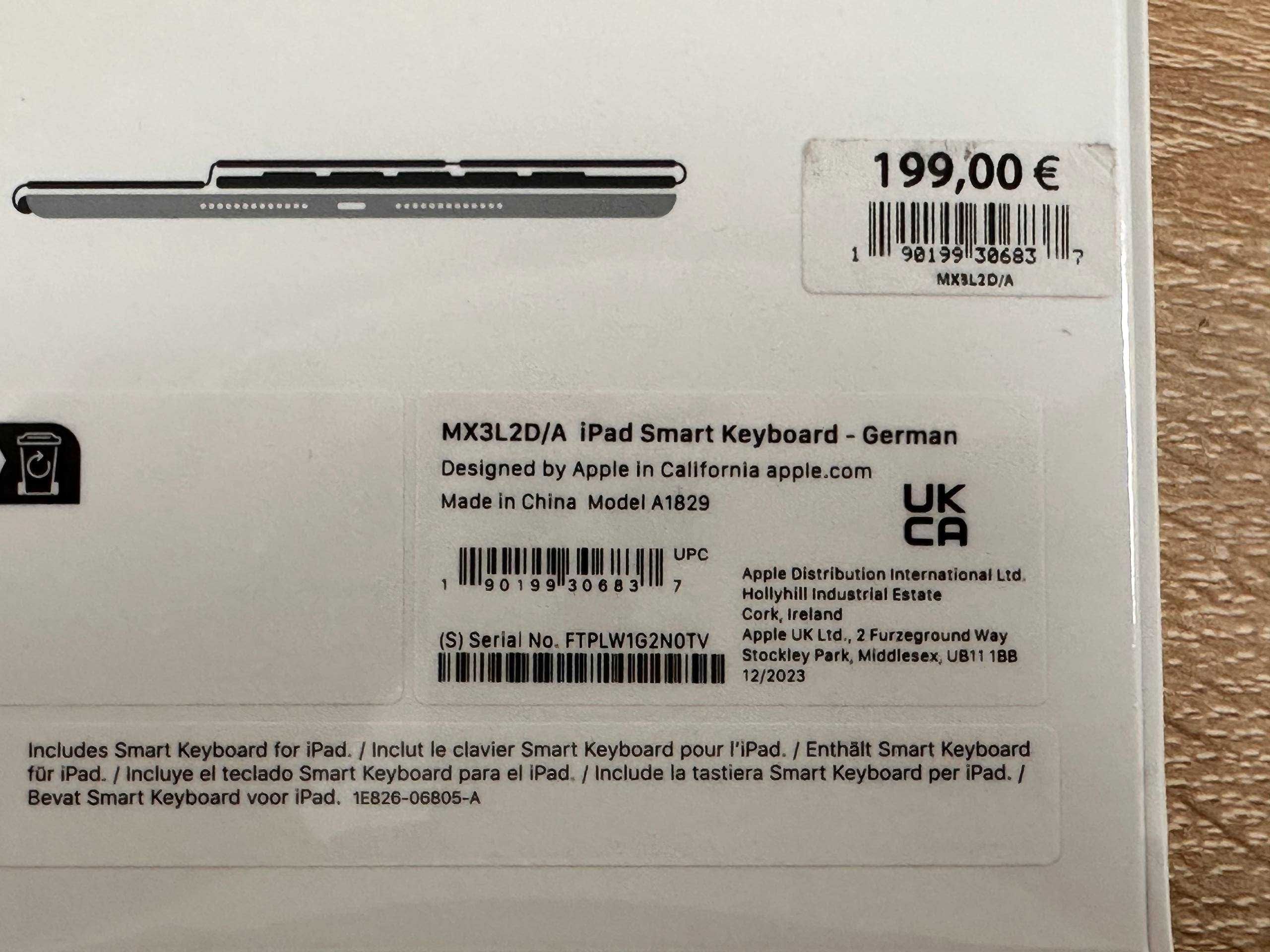 Чохол-клавіатура AppleSmart Keyboard Folio iPad 8/9/10/Air/Pro/11/12.9