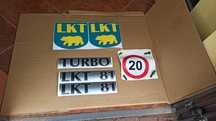 Naklejka Oznaczenia TURBO LKT 81 80