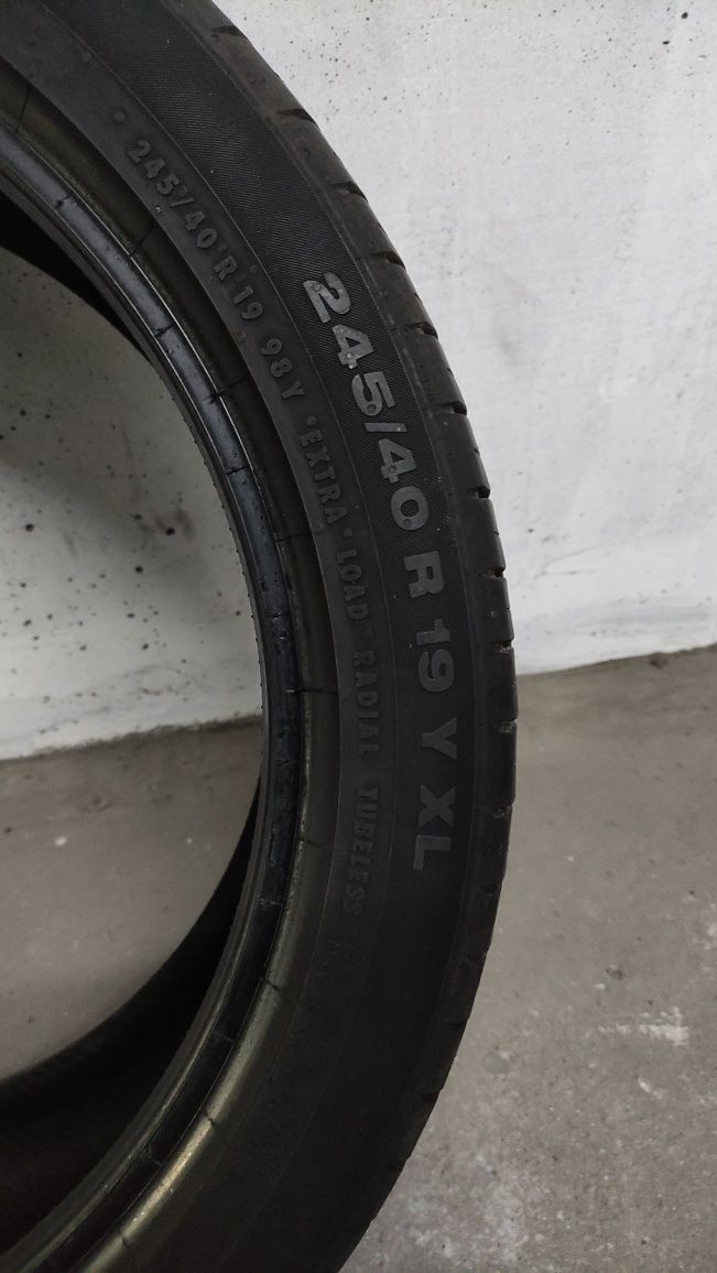 Opona Continental 245/40 R19 lato 1 sztuka ładna