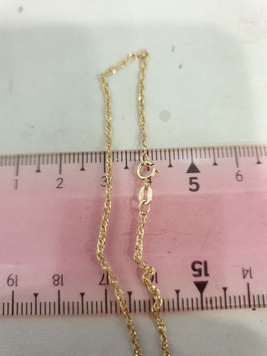 Złota damska  bransoletka 585 Dł 22cm