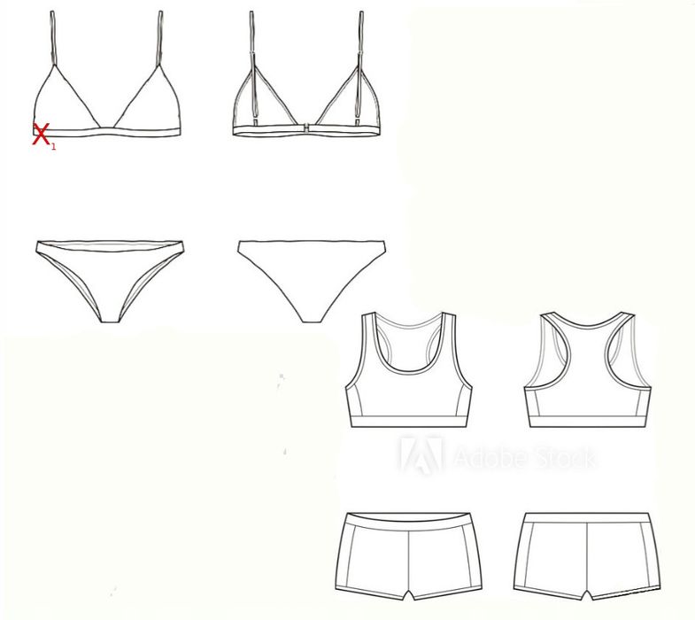 B.P.C biustonosz bikini bustier sportowy 42.
